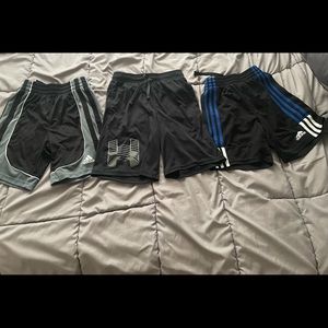 Boys Adidas and Under Armour Basketball Shorts
